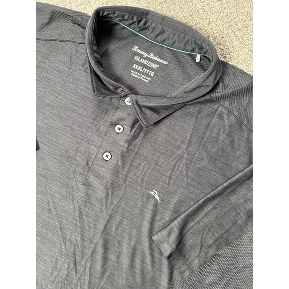 Tommy Bahama Other - Tommy Bahama Palm Coast Island Zone Polo Shirt Mens 3XL XXXL Gray Short Sleeve